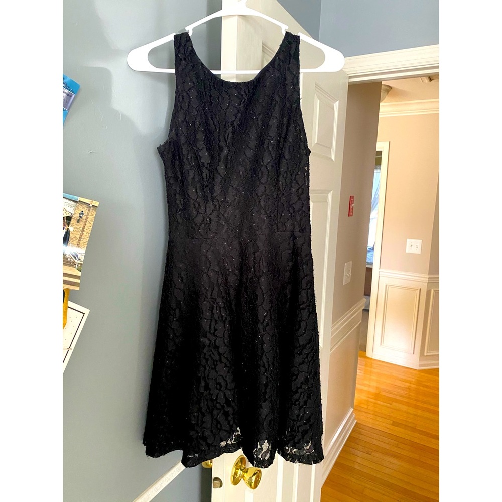 Black lace dress